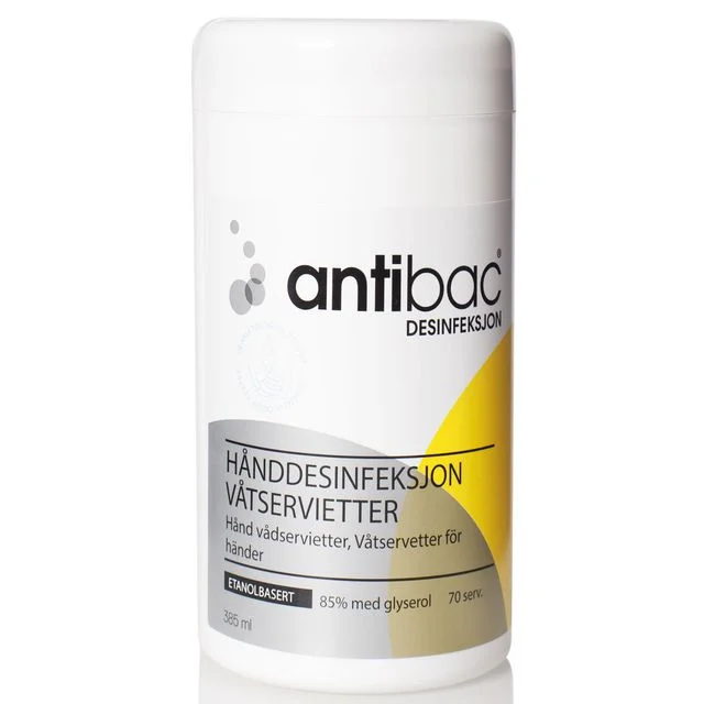 Hånddesinfeksjon ANTIBAC våtserv. (70)