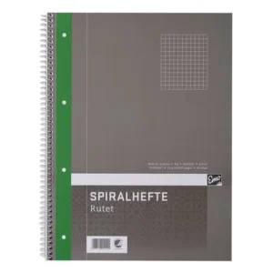 Spiralhefte EMO A4 70g 80 blad ruter