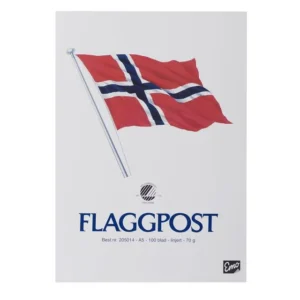 Flaggpost EMO A5 70g 100 blad linjer