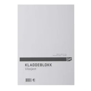 Kladdeblokk EMO A4 60g 100 blad ulinjert