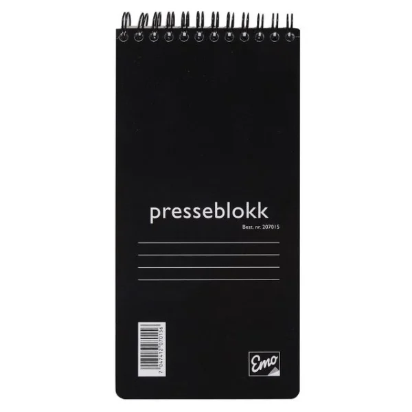 Presseblokk EMO 105x210mm 100bl linjer