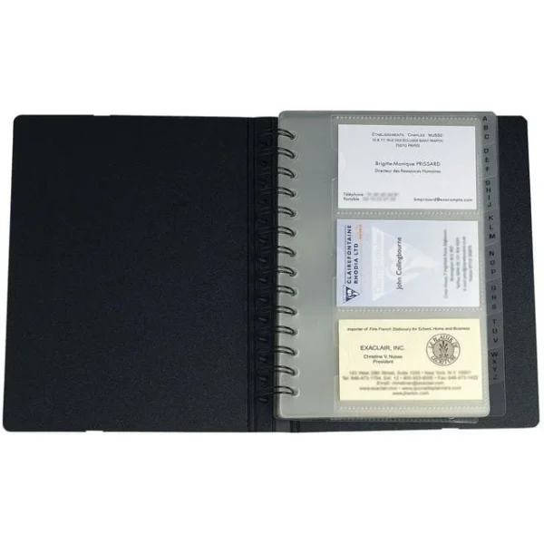 Visittkortmappe EXACOMPTA for 120 kort