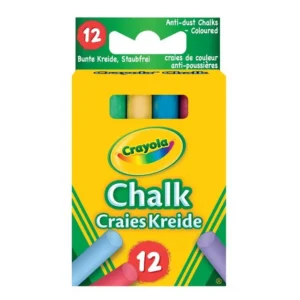 Kritt CRAYOLA støvfri ass. farger (12)
