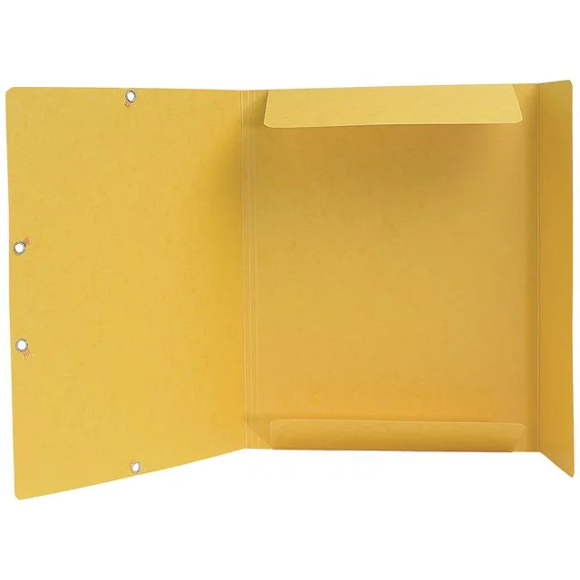 Strikkmappe EXACOMPTA A4 3 kl 400g gul - Bilde 2