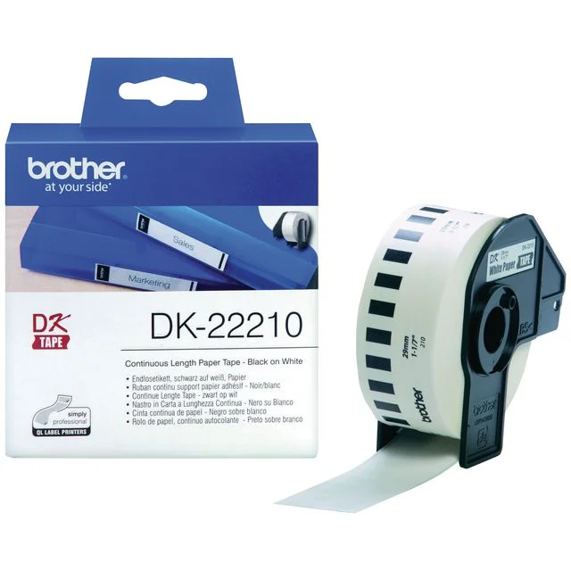 Etikett BROTHER DK-22205 62mmx30,48m hvi - Bilde 2