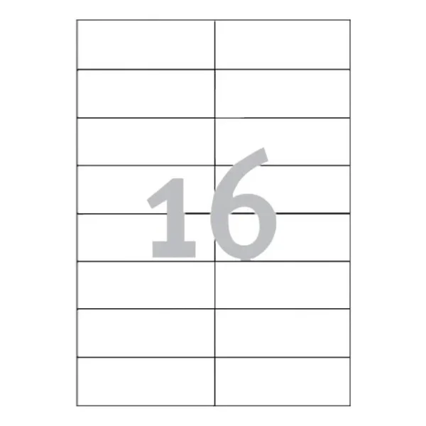 Etikett AVERY Ultragrip 105x37mm (1600)