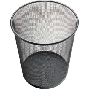 Papirkurv HELIT mesh metall 15L sort