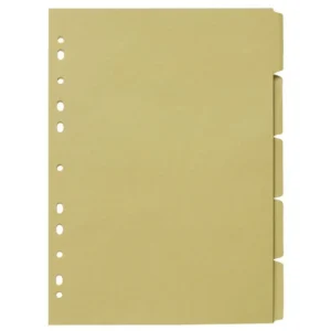 Skilleblad A4 5-delt 150g mørk manilla