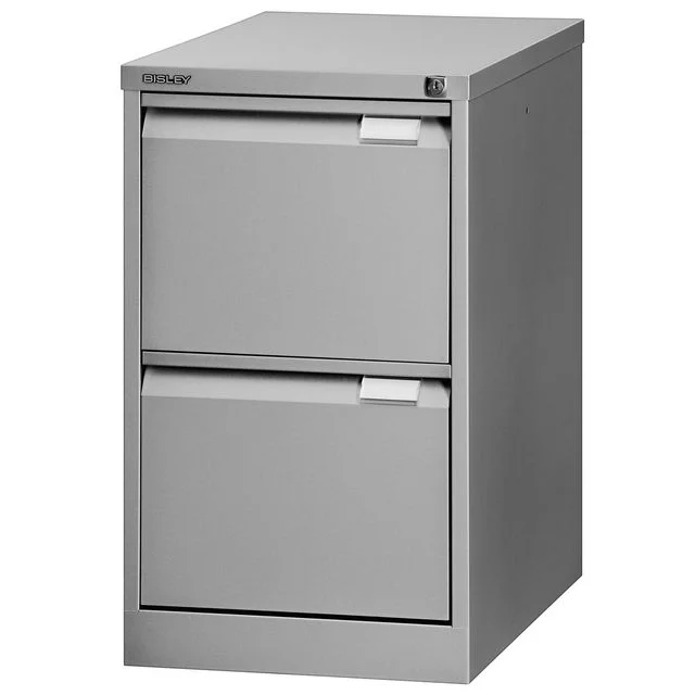 Hengemappeskap BISLEY 2SK A4 sølv