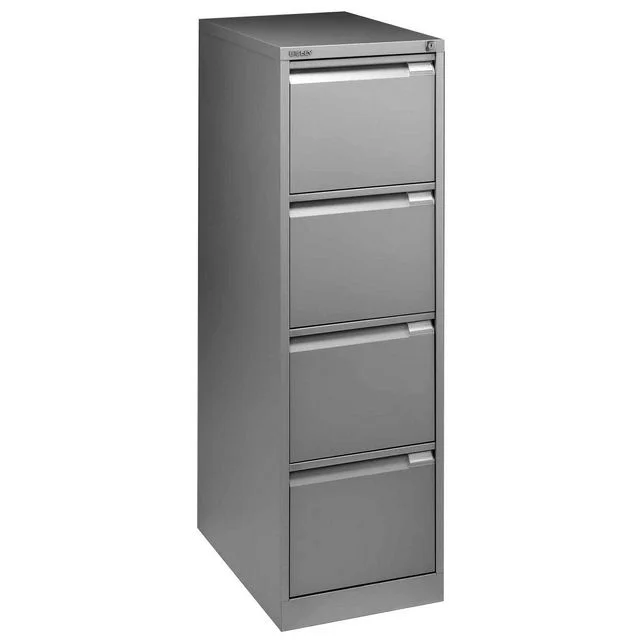 Hengemappeskap BISLEY 4SK A4 sølv