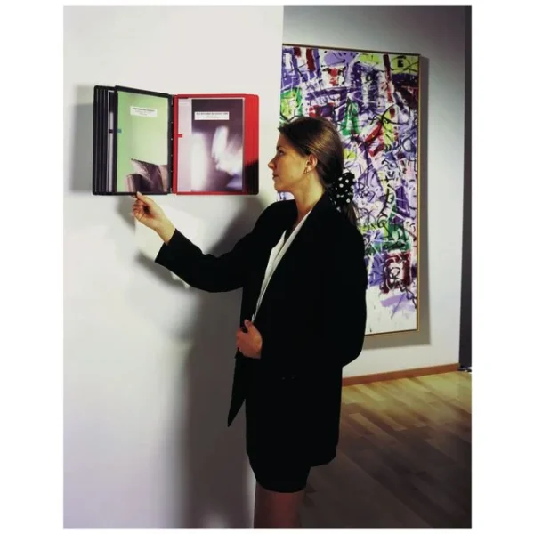 Veggstativ SHERPA 10 lommer sort/rød