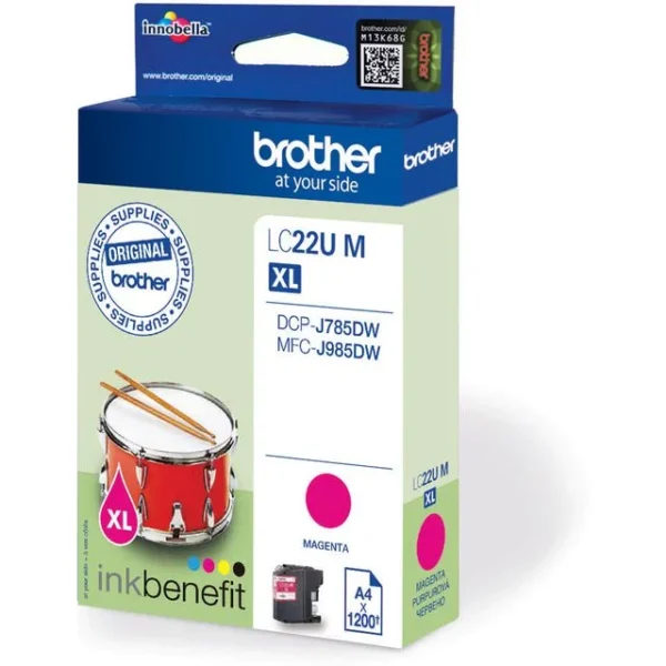 Blekk BROTHER LC22UM magenta
