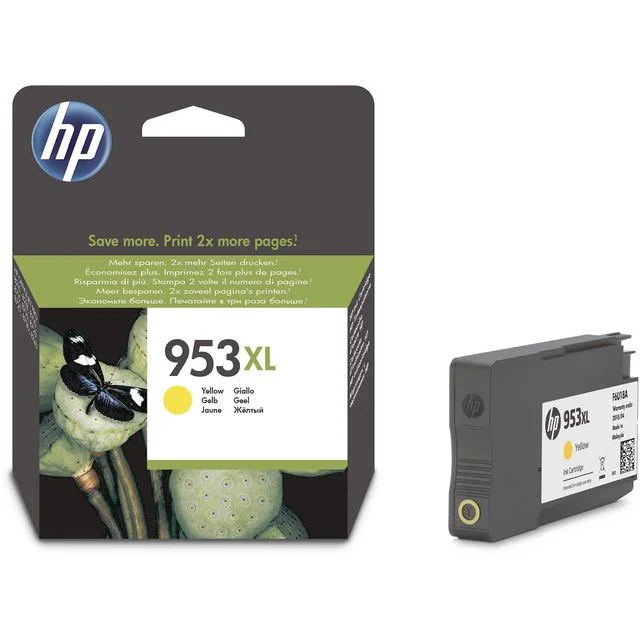 Blekk HP 953XL F6U18AE gul - Bilde 2