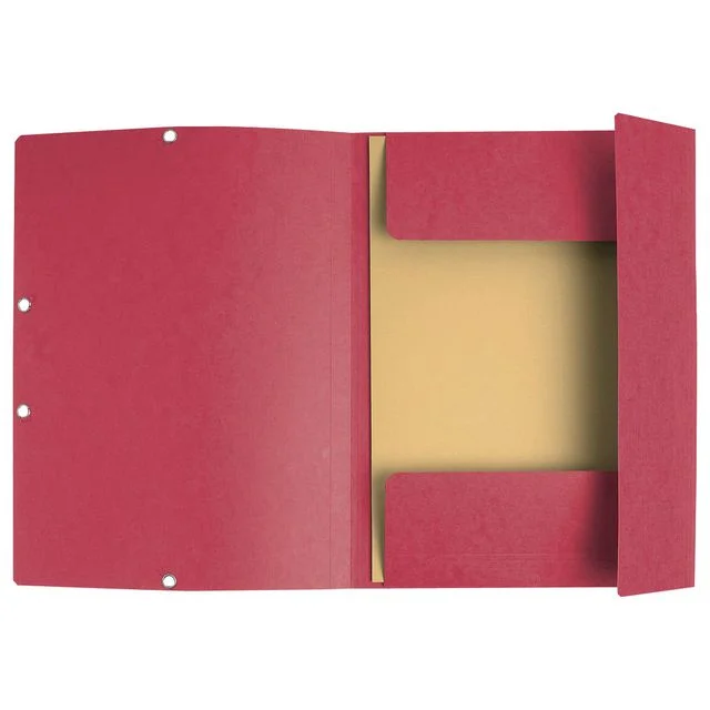 Strikkmappe EXACOMPTA A4 3 kl 355g rød - Bilde 4