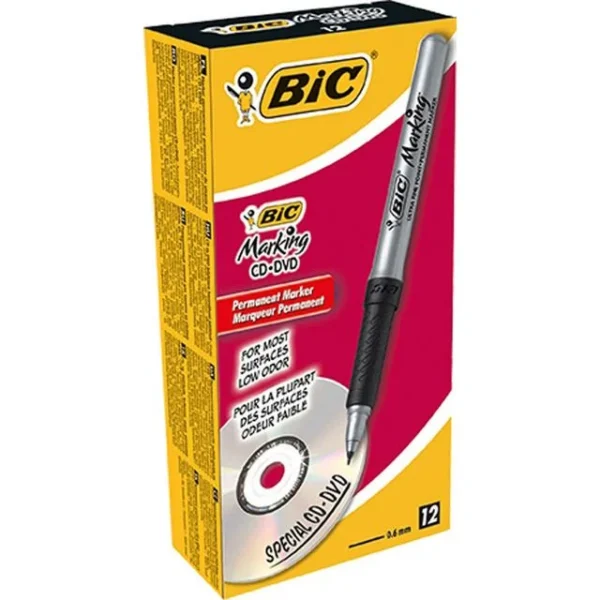 Merkepenn BIC Ultra Fine sort (12)