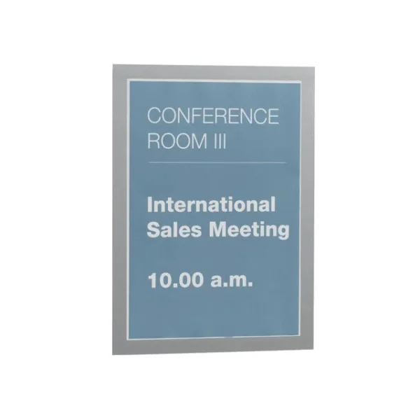 Ramme DURAFRAME A4 magnet sølv (10)