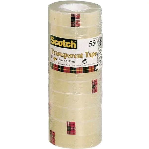 Disktape SCOTCH 550 15mmx66m transp.