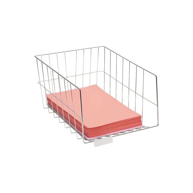 Brevkurv ALBA 4 hyller mesh sølv - Bilde 4