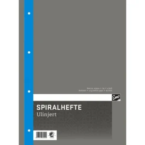 Spiralhefte EMO A4 70g 80 blad ulinjert
