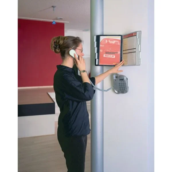 Veggstativ SHERPA 10 lommer sort/rød