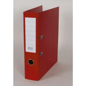 Brevordner 80mm A4 uten skinne rød