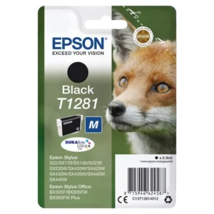 Blekk EPSON T1281 C13T12814022 sort