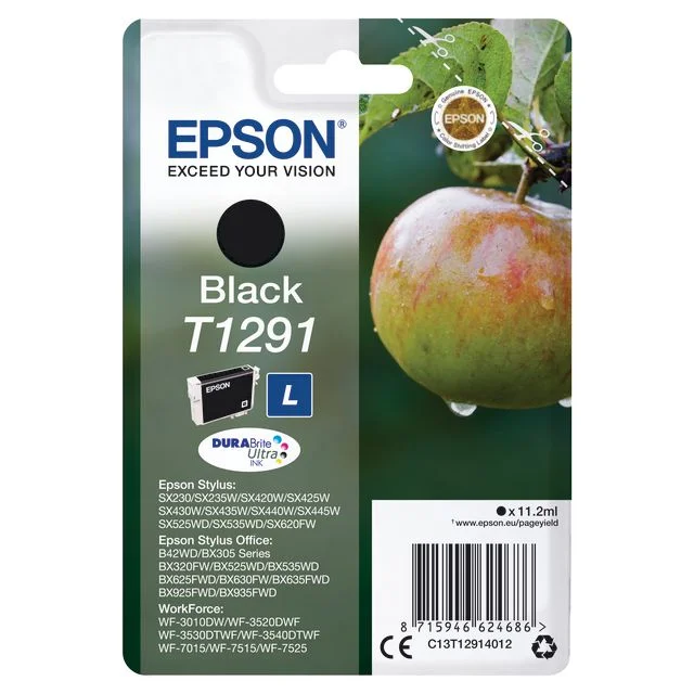 Blekk EPSON T1291 C13T12914022 sort