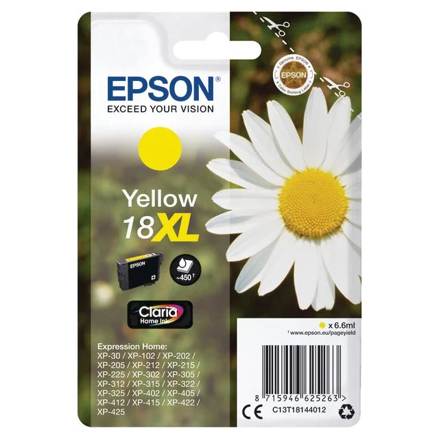 Blekk EPSON 18XL C13T18144012 gul