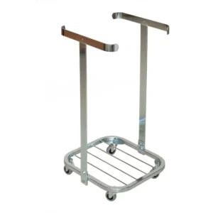 Avfallsstativ HYKAB stål m/75mm hjul