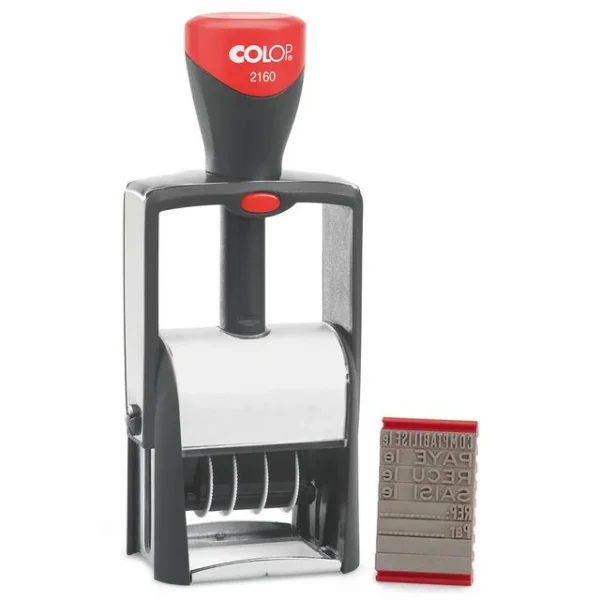 Stempel COLOP dato 8 faste tekster