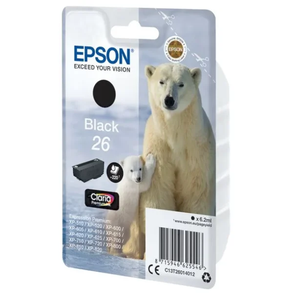 Blekk EPSON 26 C13T26014012 sort