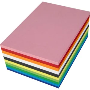 Kartong 180g A4 10 farger (250)