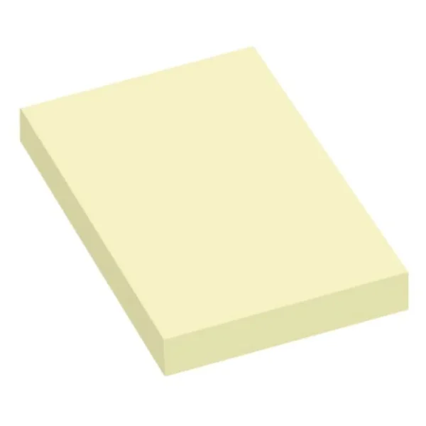 Notatblokk INFO 75x50mm gul