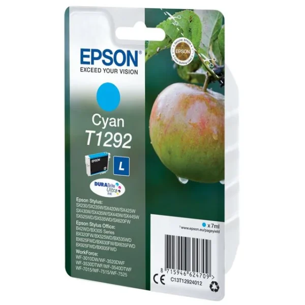 Blekk EPSON T1292 C13T12924012 cyan