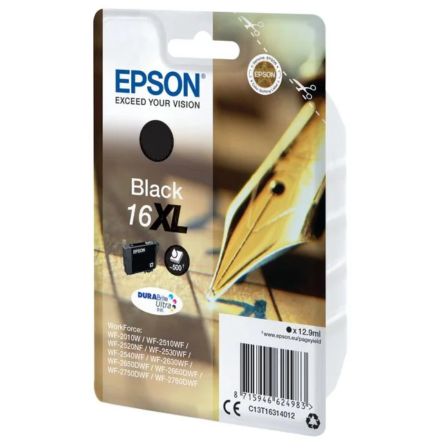 Blekk EPSON 16XL C13T16314012 sort - Bilde 2