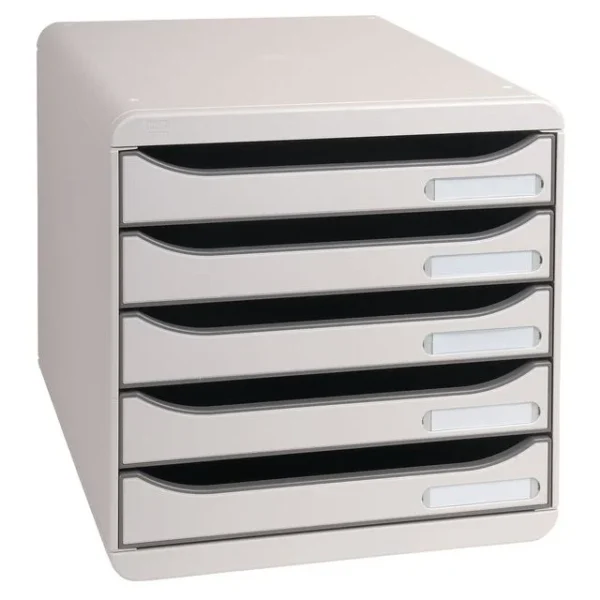 Skuffekabinett EXACOMPTA 5skuff grå/grå