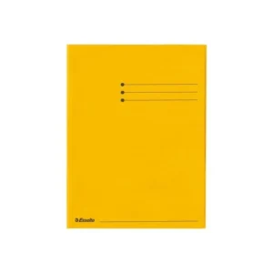 Klaffmappe ESSELTE A4 krt 3 klaff gul