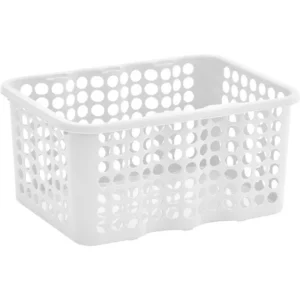 Oppbevaringskurv NORDISKA P medium hvit