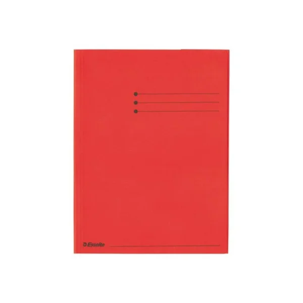 Klaffmappe ESSELTE A4 krt 3 klaff rød
