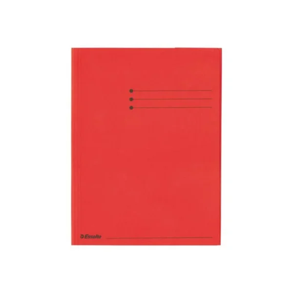 Klaffmappe ESSELTE A4 krt 3 klaff rød