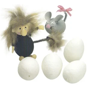 Vattegg hvit m/hull i bunn (25)