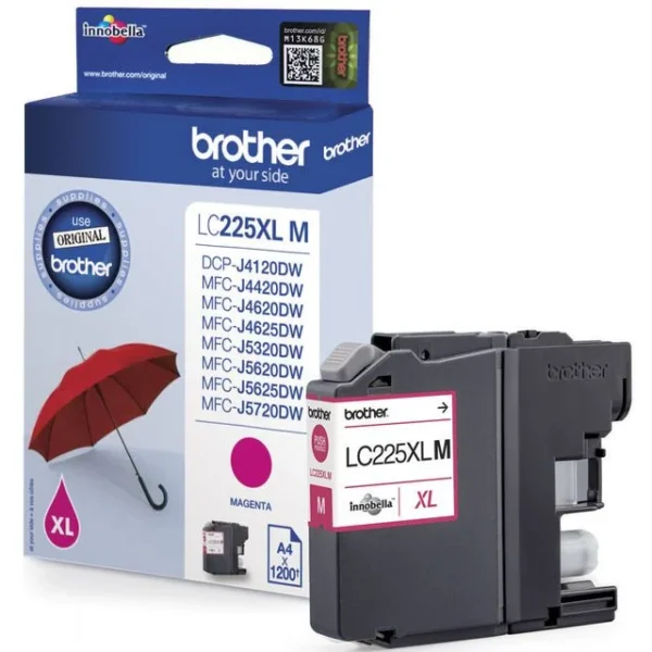 Blekk BROTHER LC225XLM HC magenta