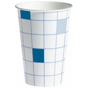 Termobeger u/hank 20cl blå/hvit (100)