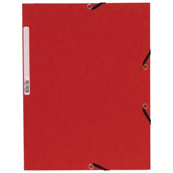 Strikkmappe EXACOMPTA A4 3 kl 355g rød