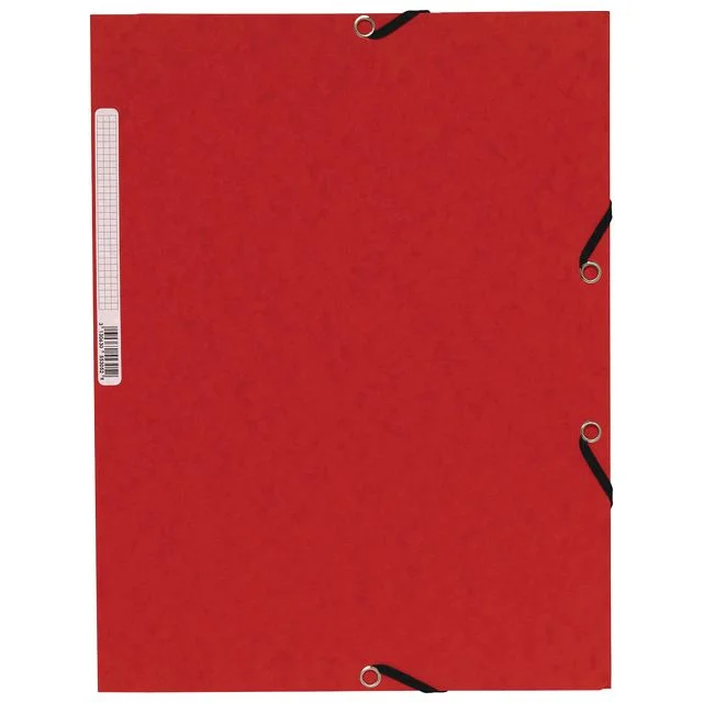 Strikkmappe EXACOMPTA A4 3 kl 355g rød - Bilde 5