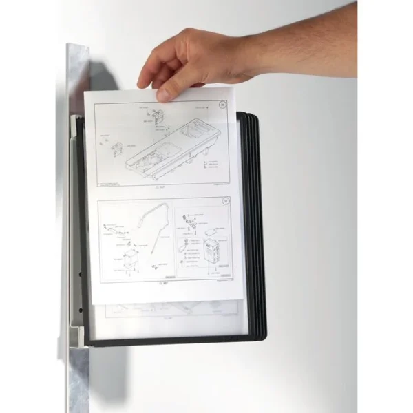 Veggstativ VARIO Magnet 5 lommer sort