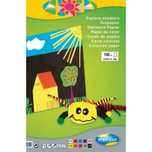 Fargeblokk MAILDOR A4 80g 100 blad 10frg