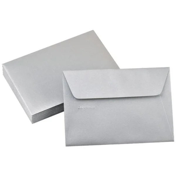 Konvolutt POLLEN 114x162mm sølv(20)