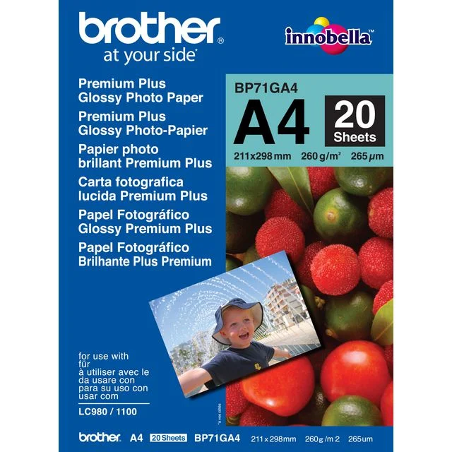 Fotopapir BROTHER BP71 gloss A4 260g(20)