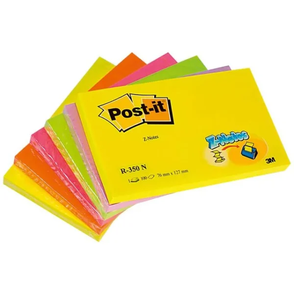 Notatblokk POST-IT ZN 76x127 neon (6)